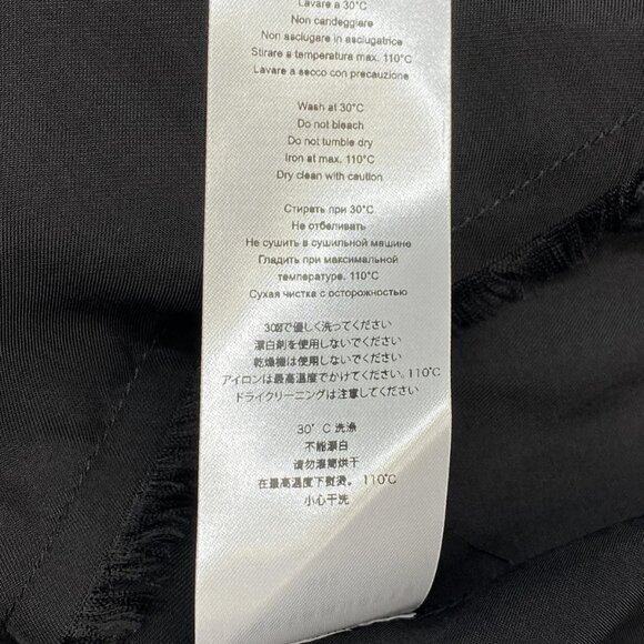 Sanctamuerte Women’s Girocollo Frayed-Trim Short Sleeve T-Shirt Black Size XS - Picture 2 of 11